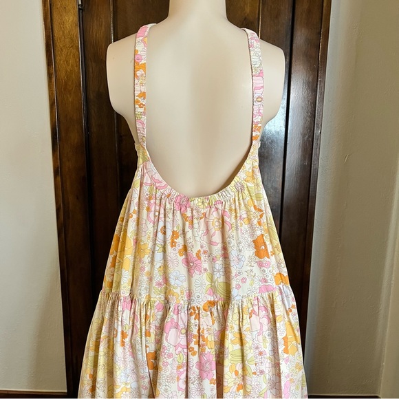 Free People Park Slope Retro Floral Maxi Dress Sz Small - Picture 11 of 12